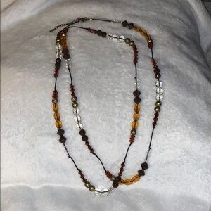 Vintage Cookie Lee 24 inch Drop Beads & Crystals